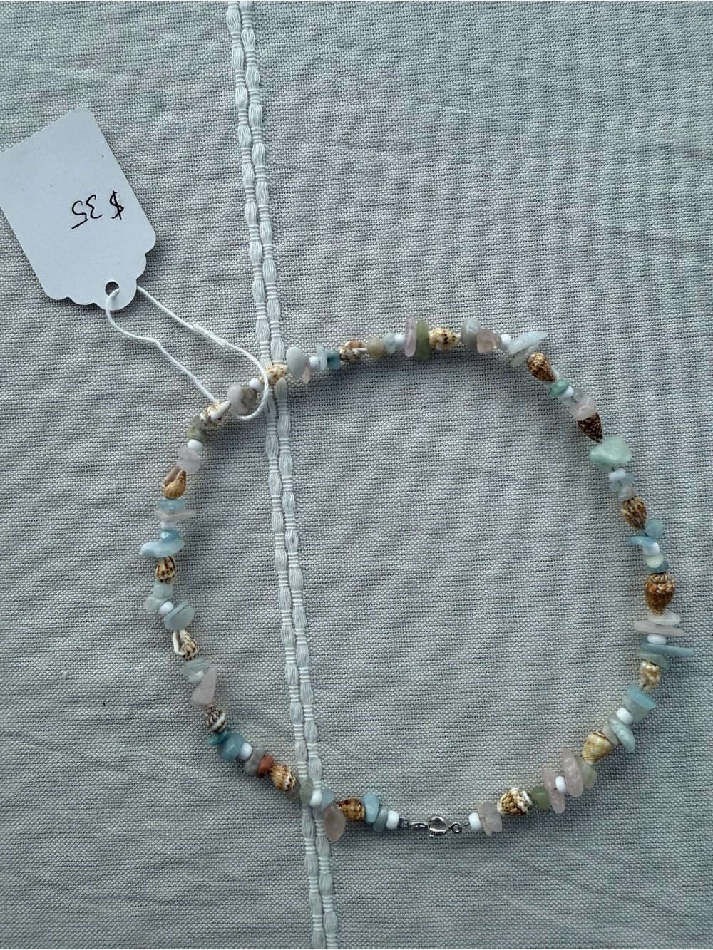 Handmade Shell and Stone Necklace